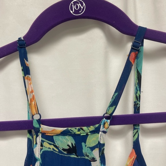 B Darlin Pleated Floral Maxi Dress with Tie - Picture 9 of 9